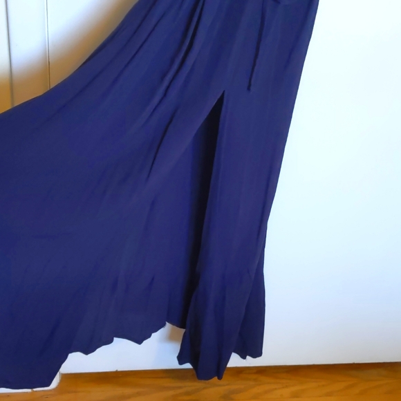 Reformation Long Dress Size S Navy - Picture 4 of 6